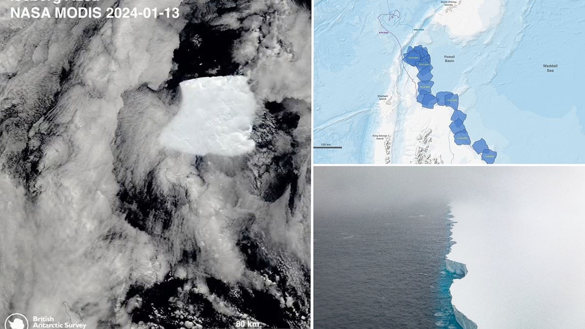 Featured image for "Trillion-tonne Iceberg A23a Completes Perfect Spin in Antarctica"