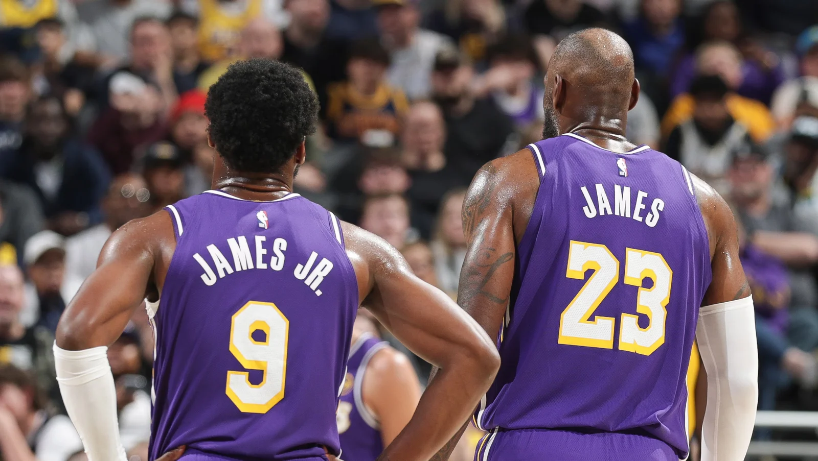 Historic moment as LeBron feeds Bronny for NBA's first father-son assist