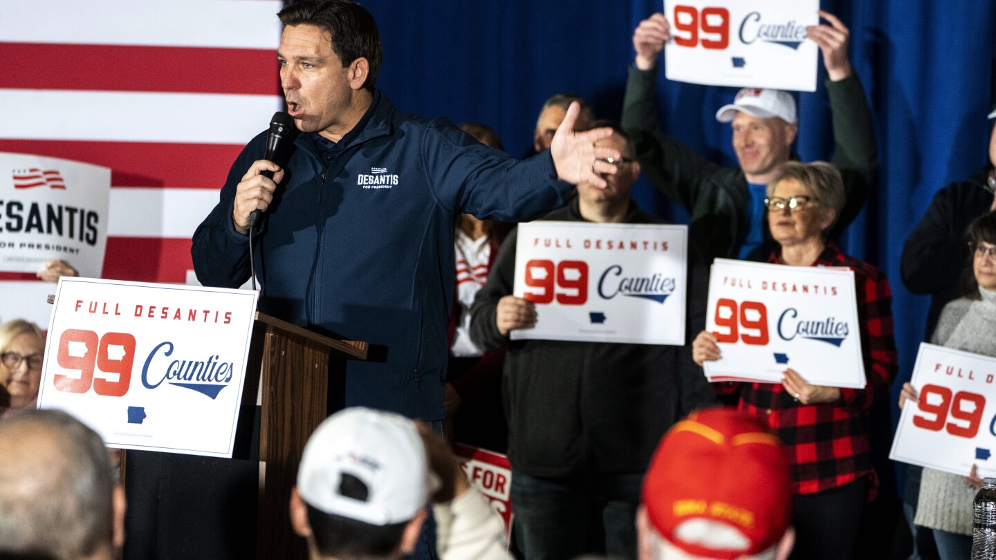 "Trump and DeSantis Rally in Iowa as Caucuses Loom"