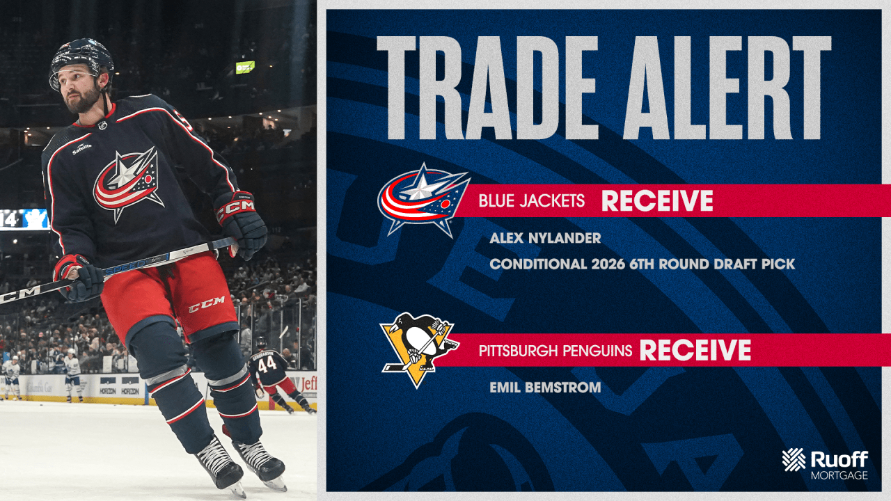 Blue Jackets and Penguins Swap Nylander and Bemstrom