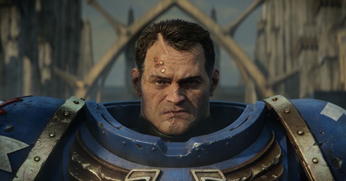 "New gameplay trailer for Warhammer 40K: Space Marine 2 showcases improved Titus and endless Tyranid hordes."