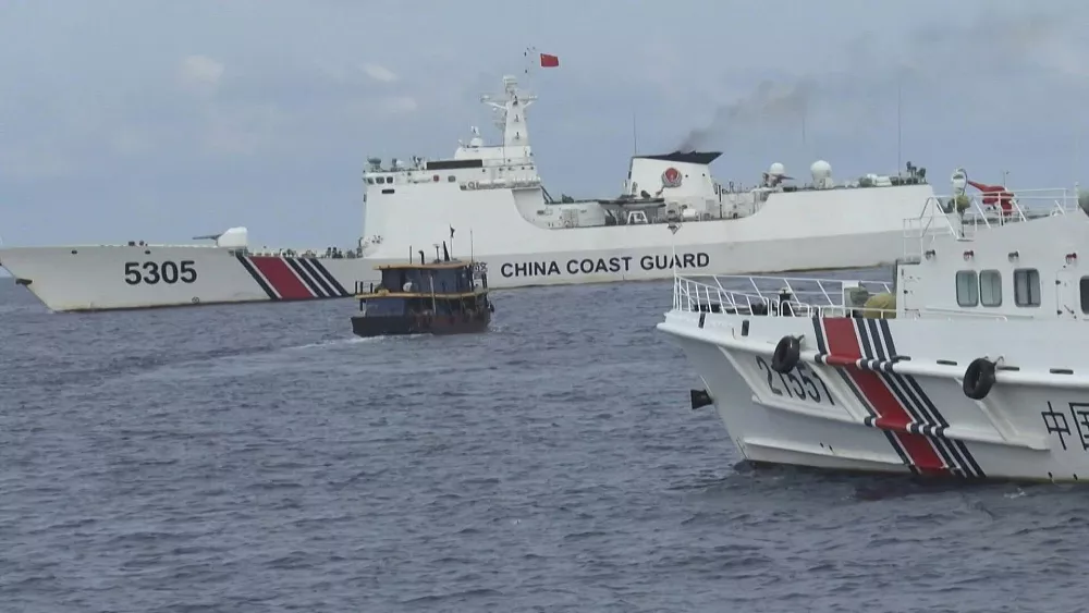 Tensions rise as Chinese ships obstruct Philippine coast guard in South China Sea