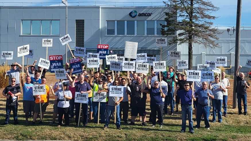 Featured image for "Amcor Workers in Des Moines Launch Strike for Union Rights"