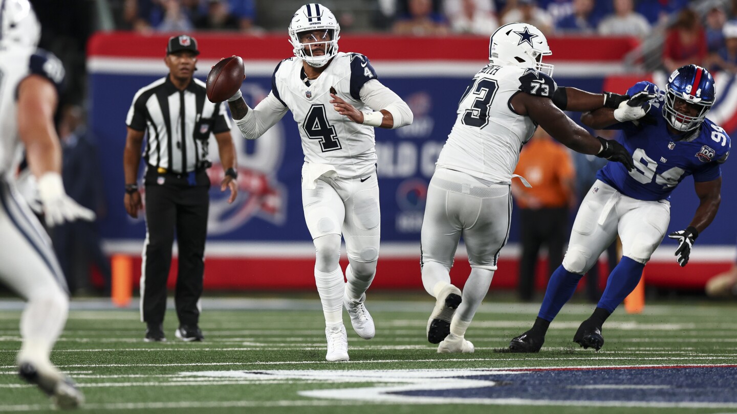 Featured image for Dak Prescott Eyes 14th Straight Win Against Giants in NFL Week 2