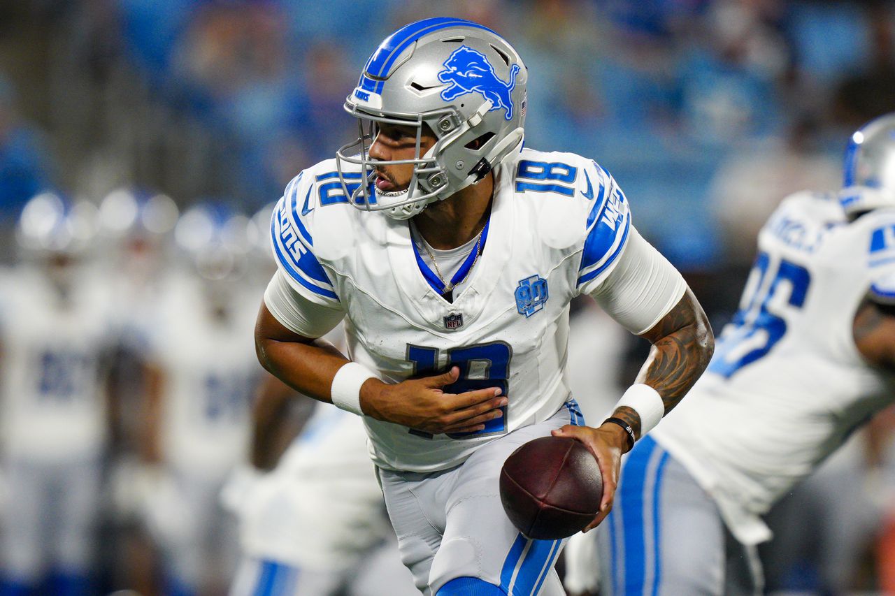 Featured image for "Detroit Lions Cut Promising Undrafted Dual-Threat Quarterback"