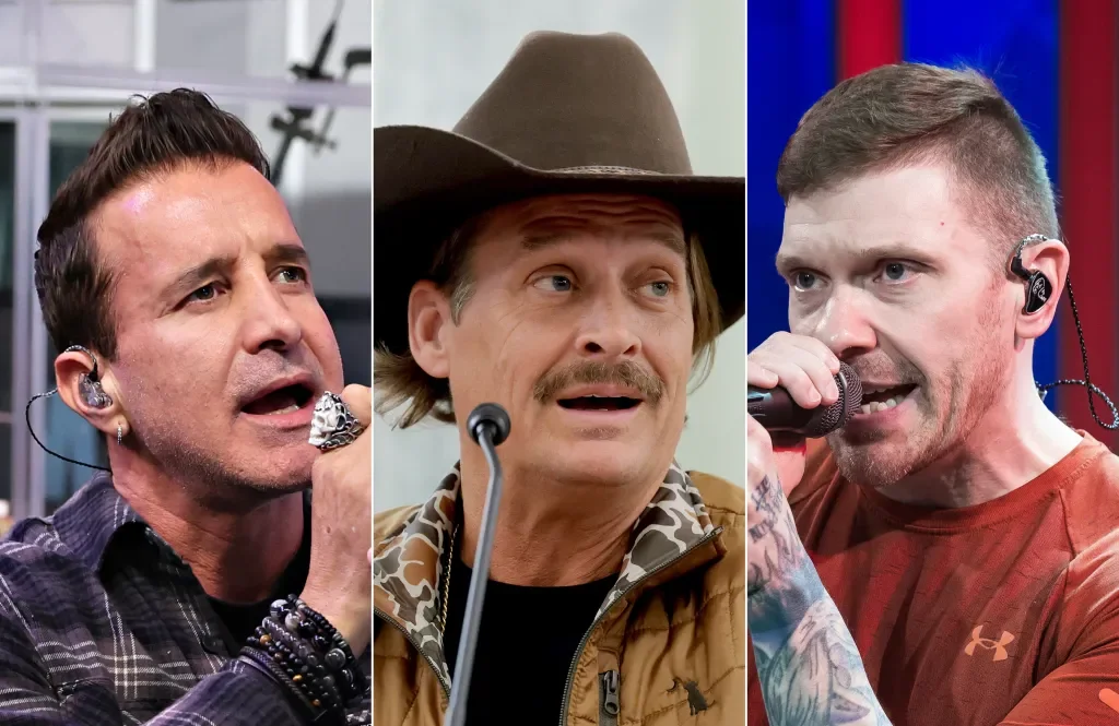 Backlash reshapes Kid Rock’s festival as Creed and Shinedown bow out