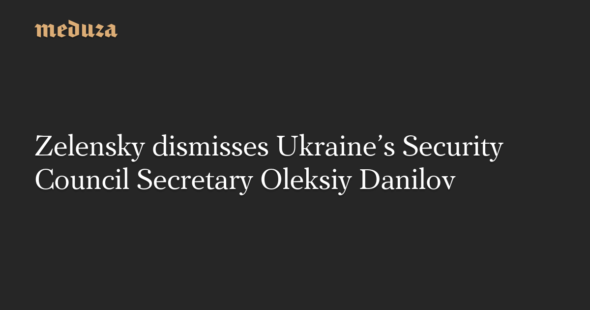 Zelensky Overhauls Ukraine's Security Council in Response to Escalating Tensions