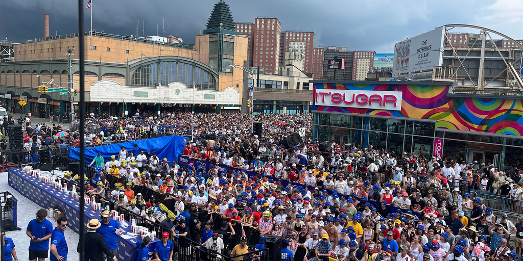 Featured image for Lightning Strikes at Coney Island Hot Dog Contest as Joey Chestnut Claims 16th Mustard Belt