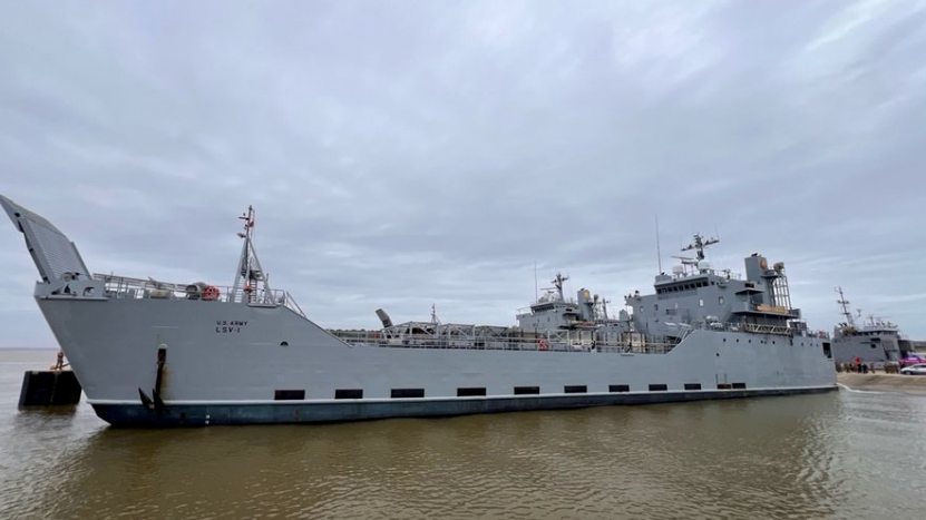 "US Military Ship Deploys to Build Gaza Pier for Aid"