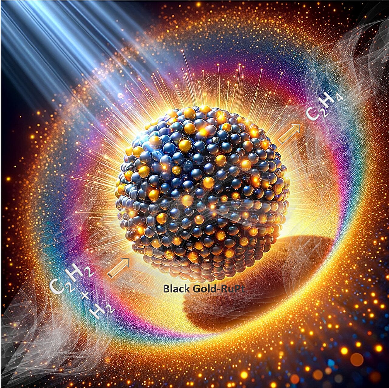 Featured image for "Revolutionizing Plasmonic Catalysis with Black Gold and Solar Light"