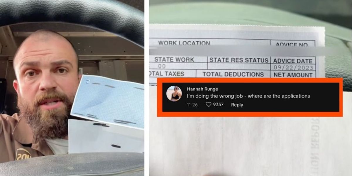 "UPS Driver's Viral Paycheck Breakdown Sparks Job Application Frenzy"