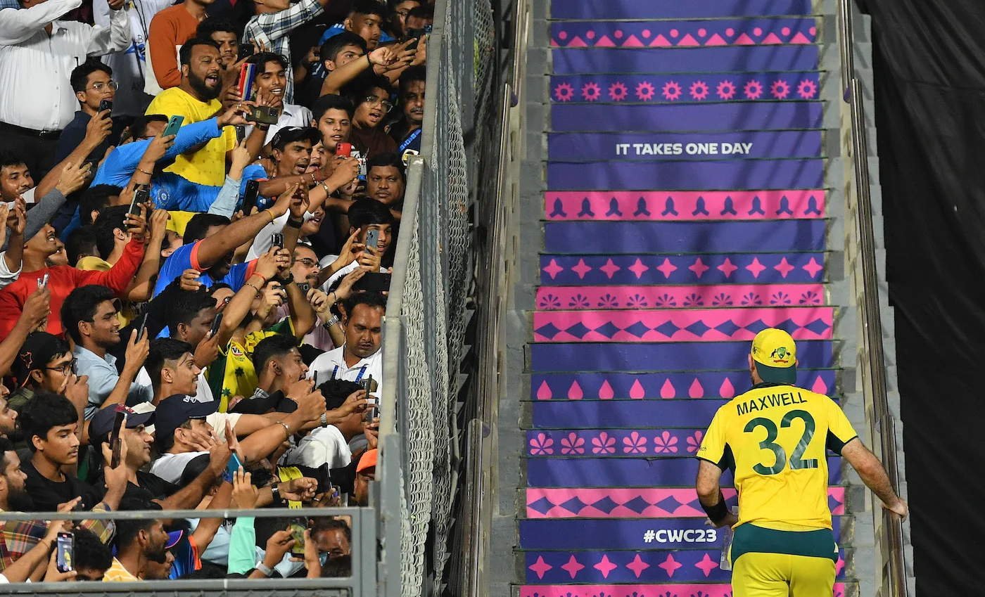 Featured image for Glenn Maxwell's Historic Double Century Steals the Show in World Cup Drama