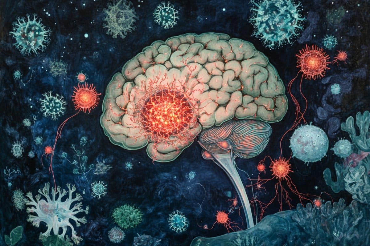 T Cells Reside in Healthy Brains via Gut-Fat-Brain Axis