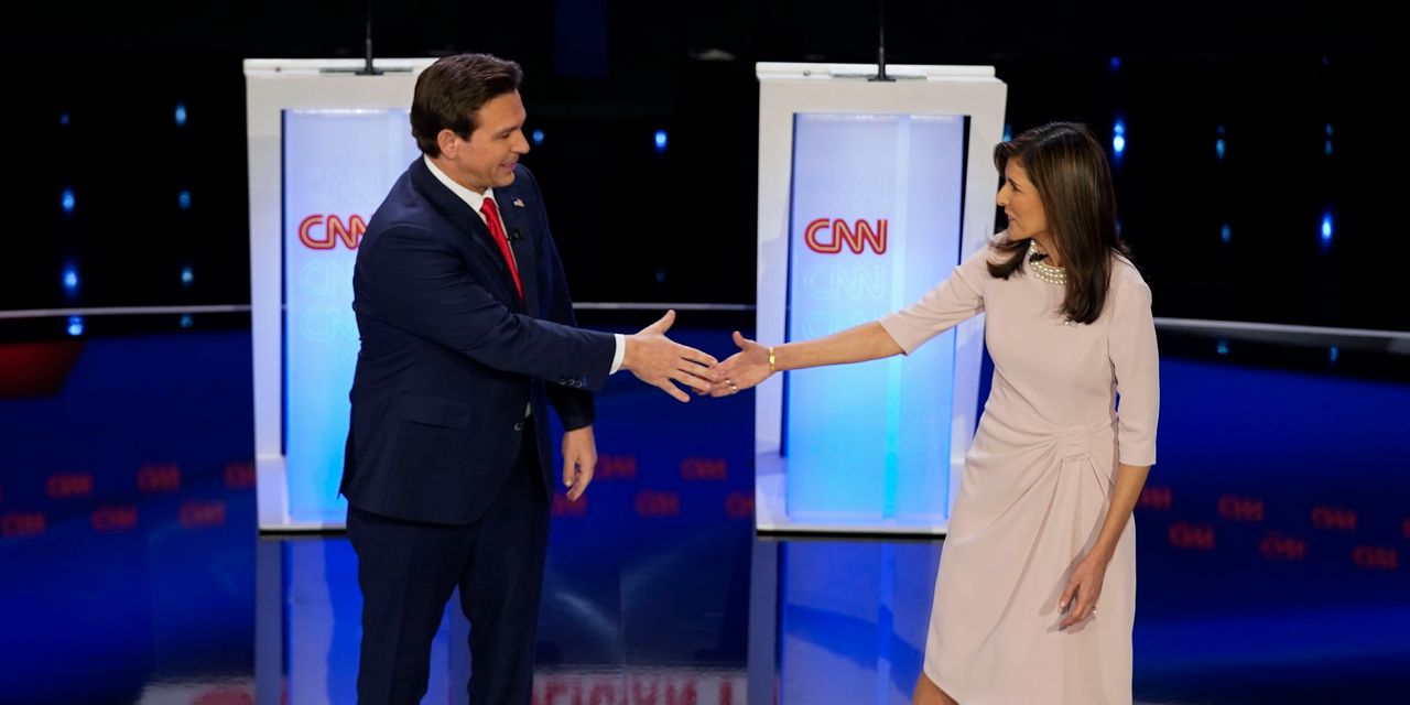 Featured image for "Haley and DeSantis Clash: Accusations and Ad Wars"
