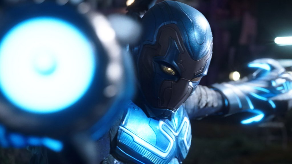"Jaime Reyes and His Family Battle Villain Carapax in Action-Packed 'Blue Beetle' Trailer"