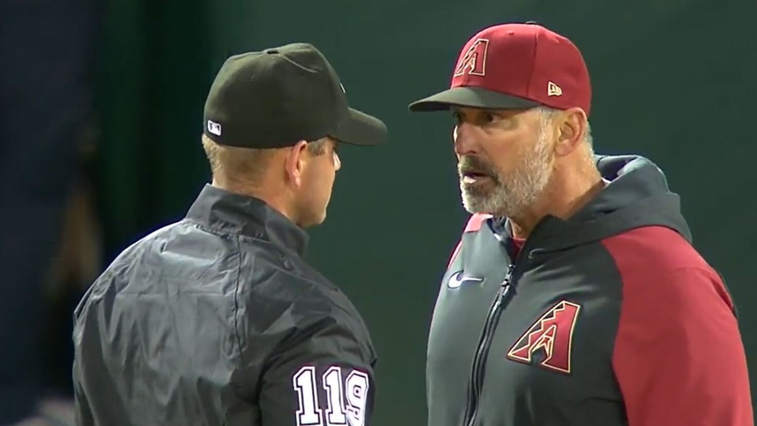 "D-backs' Kelly leads team to victory over A's, but both manager and pitcher get ejected in 8th inning."