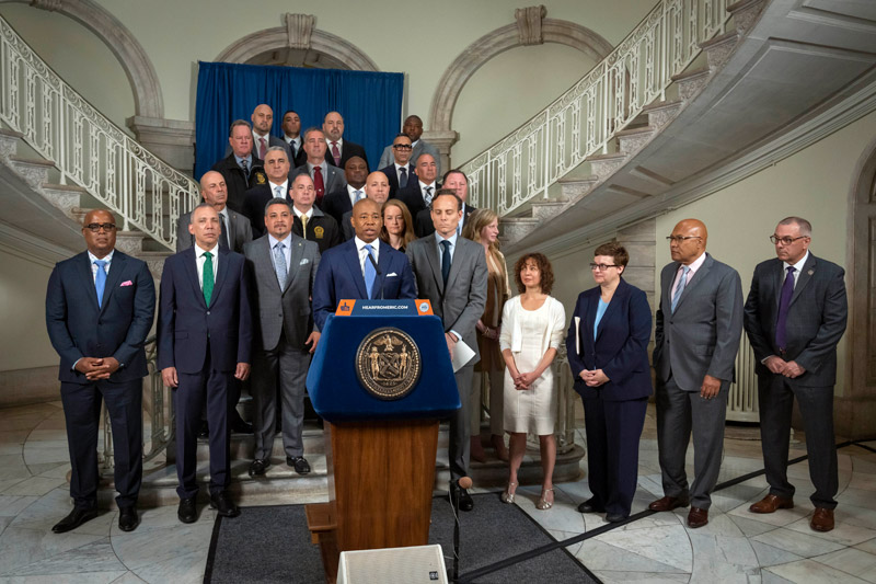 NYC Mayor Eric Adams secures multiple labor agreements with city unions, including NYPD and FDNY.