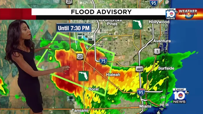 Severe Thunderstorm Threat Sweeps Across Florida Counties.