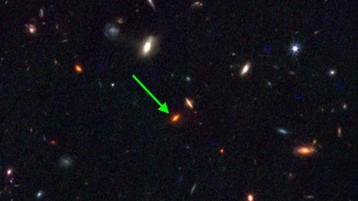"James Webb Telescope Discovers Massive Ancient Galaxy, Challenging Cosmological Theories"