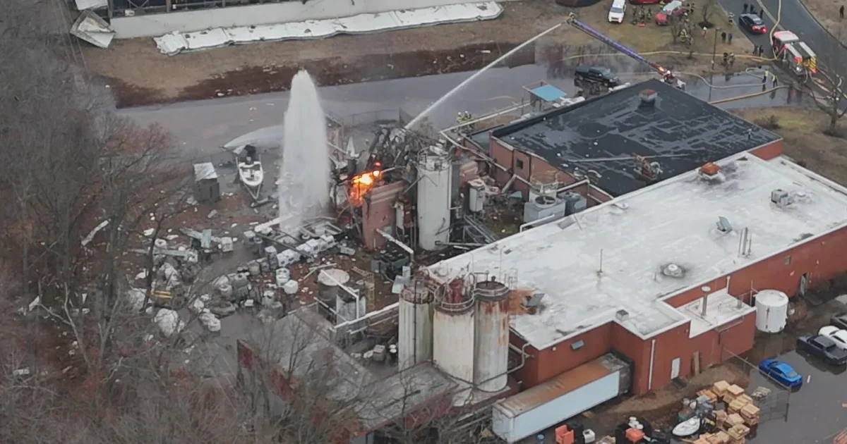Four injured after explosion at New Jersey industrial complex