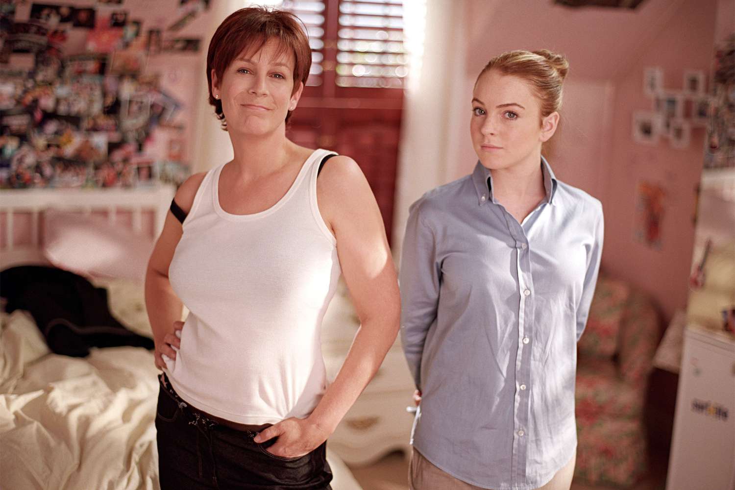 Jamie Lee Curtis and Lindsay Lohan bond over motherhood and 'Freaky Friday' sequel.