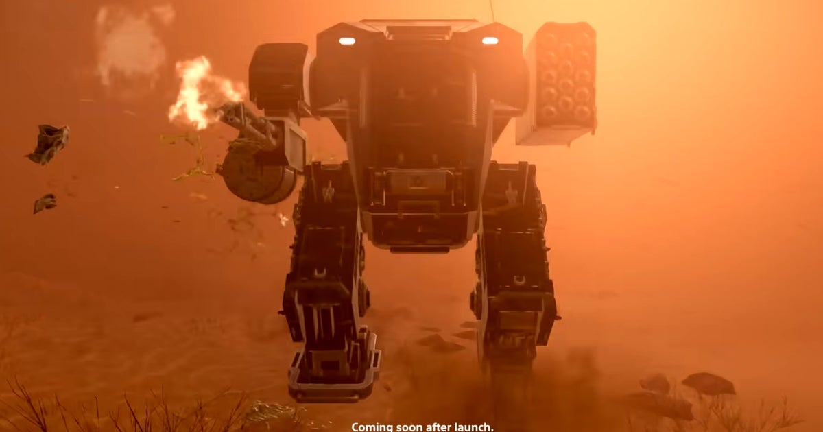 Featured image for "Rumored Meteor Stratagems and Playable Mechs: Helldivers 2 Leaks and Gameplay Footage"