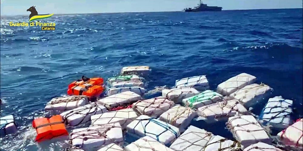 Italian Police Seize 2 Tons of Cocaine Floating off Coast Worth $440 Million