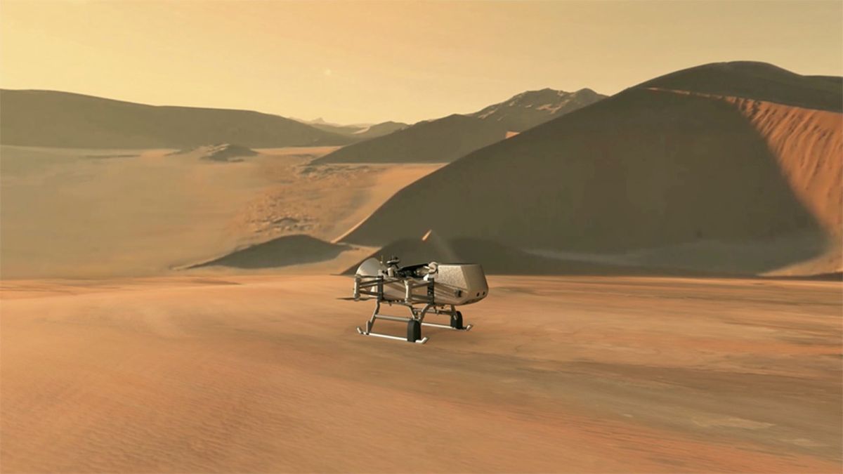 Featured image for NASA drone searches for life clues on Saturn's moon Titan.