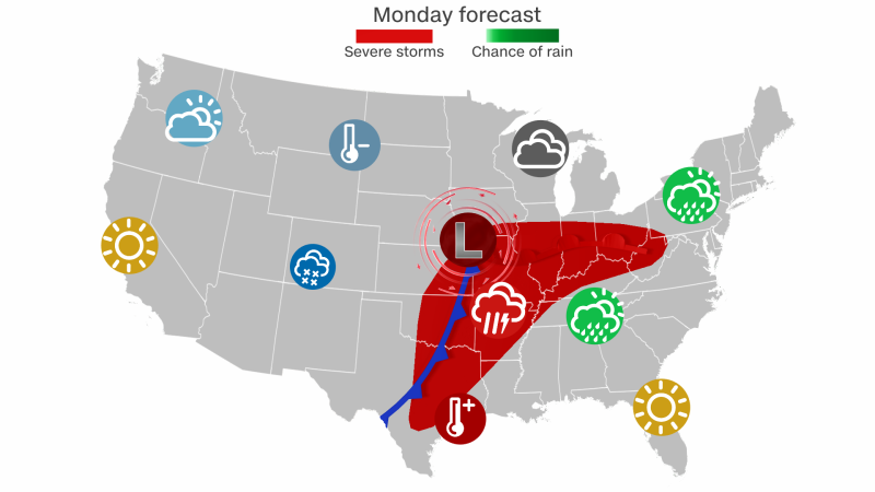 "April Storm System to Bring Severe Weather Across the US"