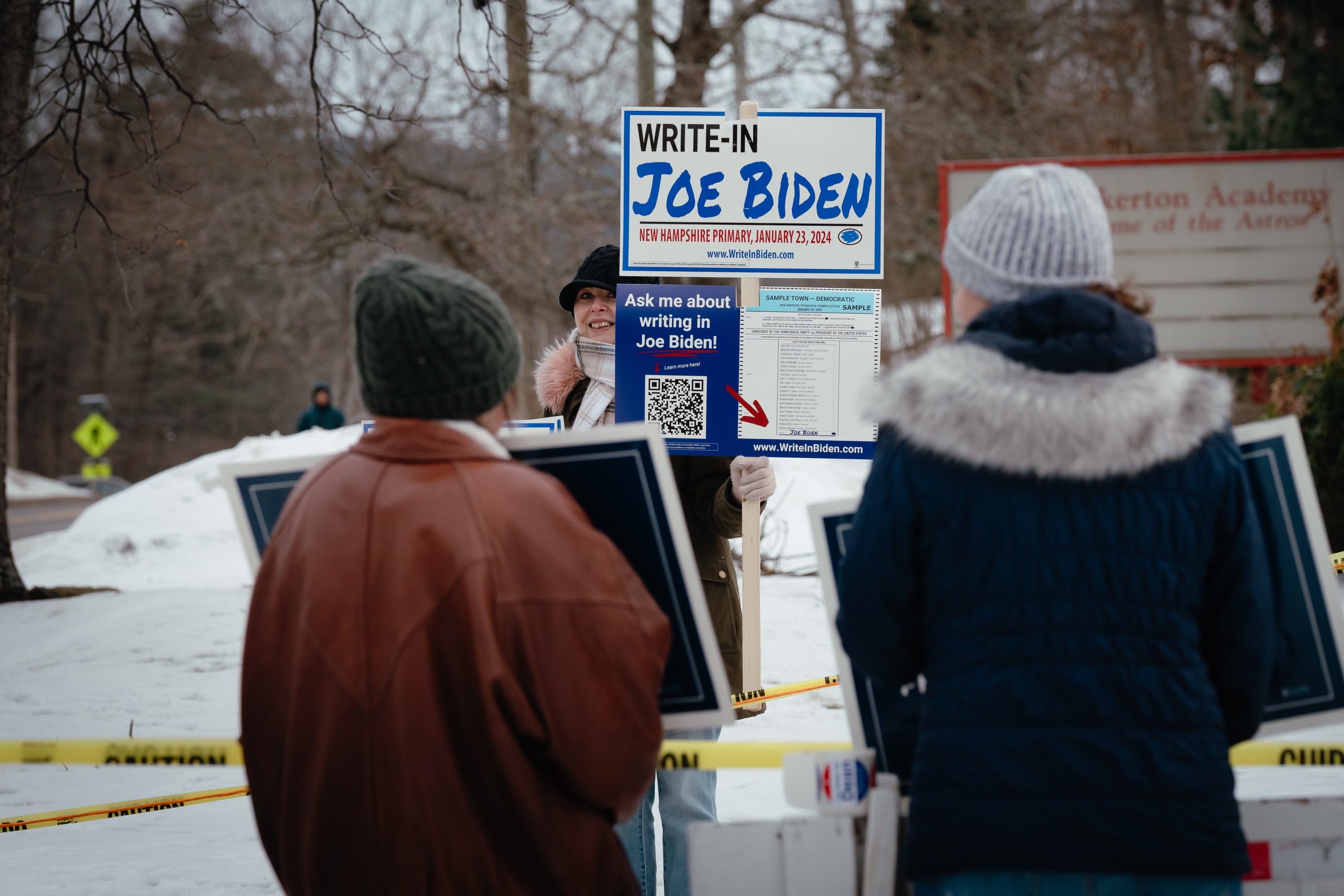 "Biden's Absence Sparks Write-In Campaign Frustration in New Hampshire"
