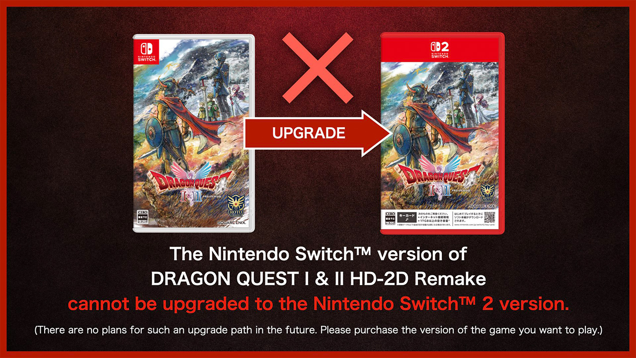 Featured image for Square Enix Confirms No Upgrade Path for Dragon Quest I & II HD-2D Remake on Switch to Switch 2