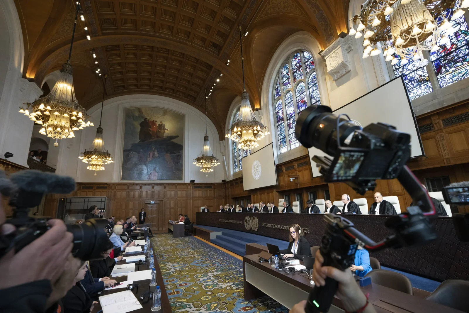 Ukraine accuses Russia of terrorism in UN court case.