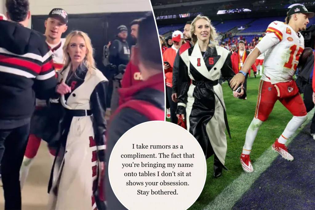 Featured image for Brittany Mahomes' Defiant Response to Recent Accusations: "Stay Bothered"
