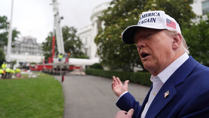 Featured image for Trump Unveils Massive New US Flags and Flagpoles at the White House