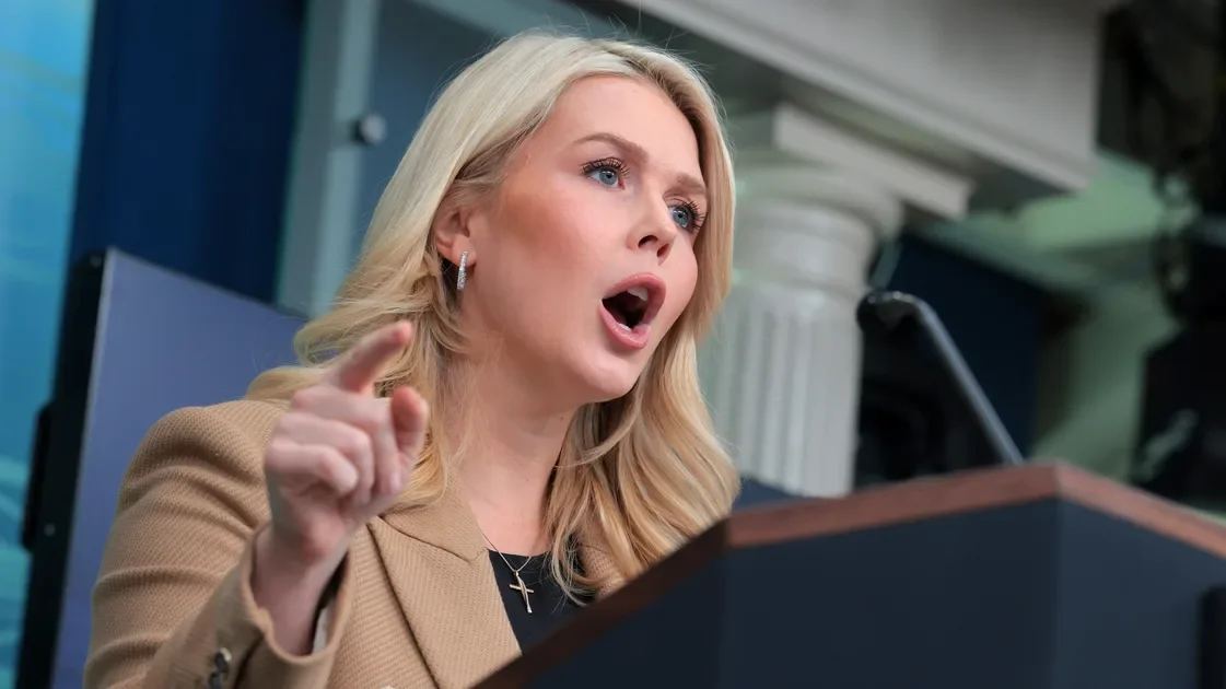 Leavitt Clashes Over ICE Stats With Reporter at Briefing