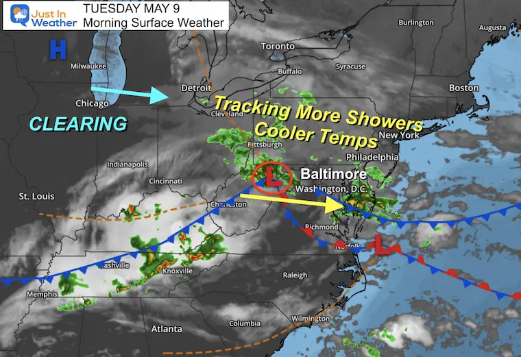 Unpredictable Weather Patterns Continue with Showers, Storms, and Temperature Swings.