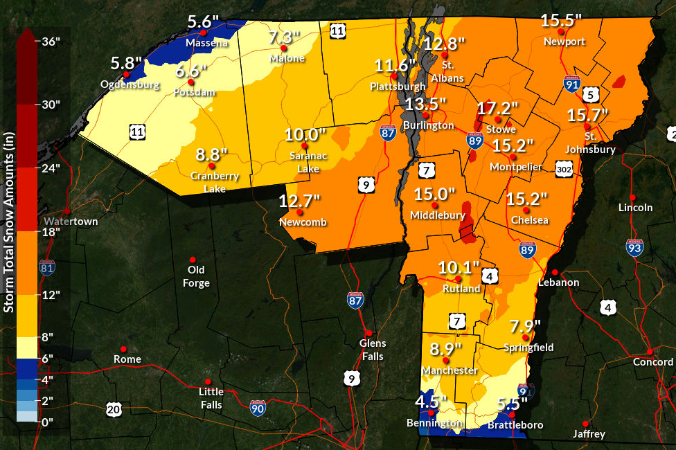 "Upcoming Winter Storm Threatens Vermont and New York with Heavy Snow and Power Outages"