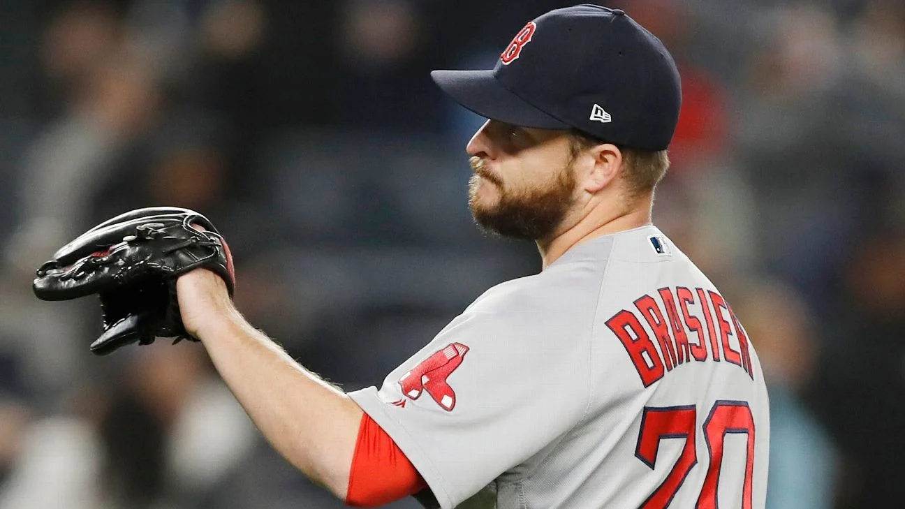 Red Sox cut ties with struggling pitcher Ryan Brasier.