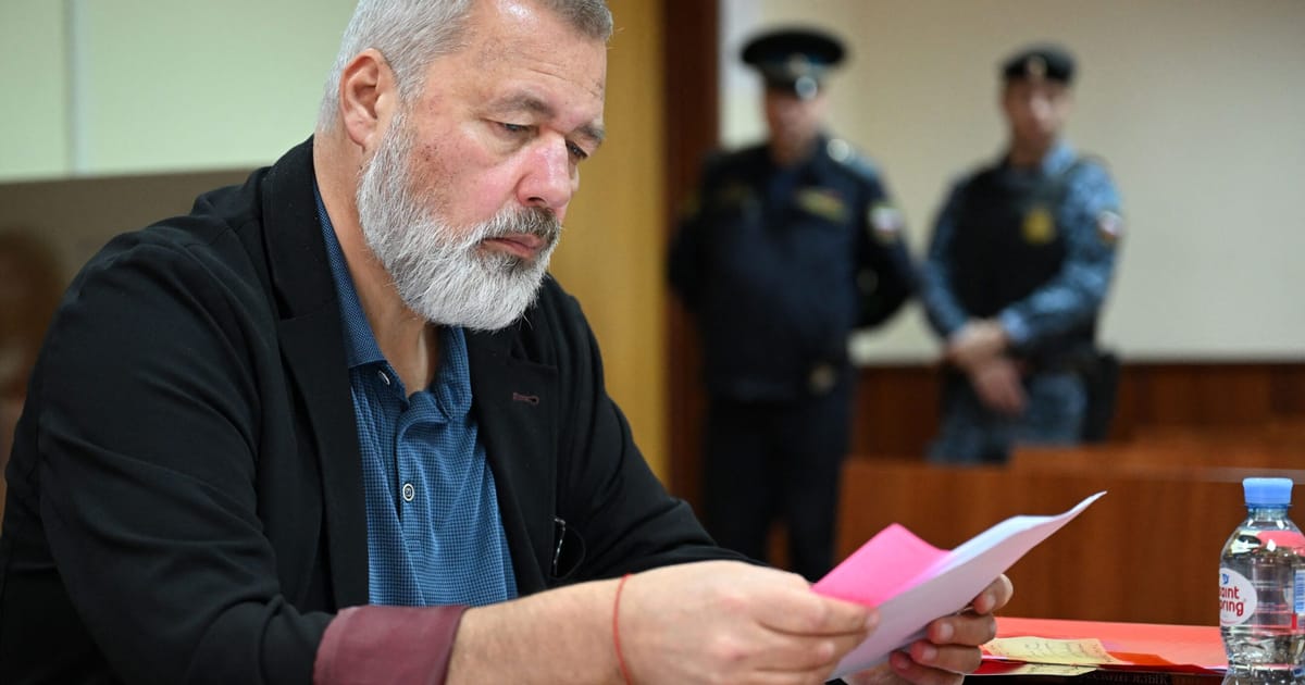 Russia Designates Nobel Prize-Winning Journalist Dmitry Muratov as "Foreign Agent"