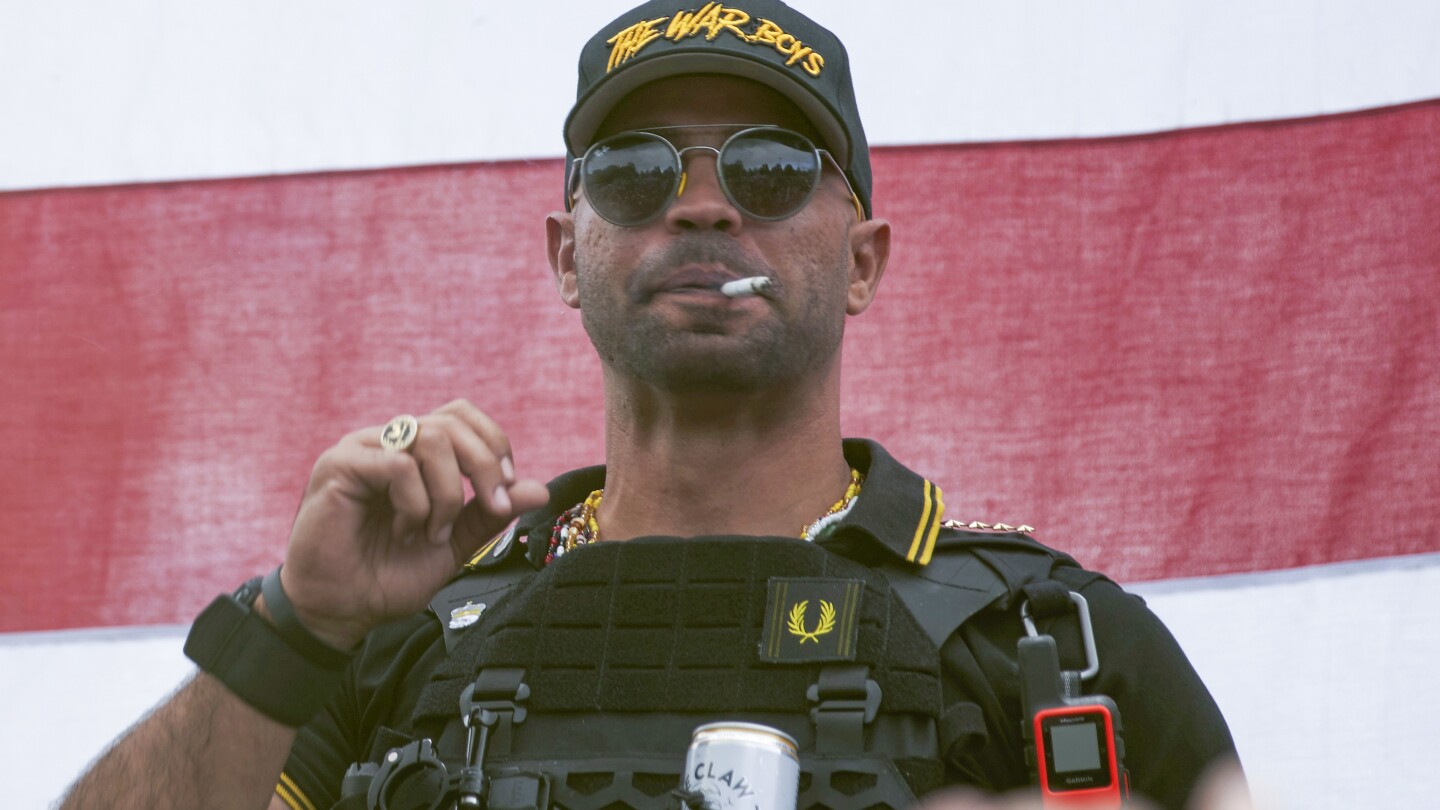 Featured image for "Justice Department Pushes for 33-Year Sentence for Ex-Proud Boys Leader in Jan. 6 Attack"