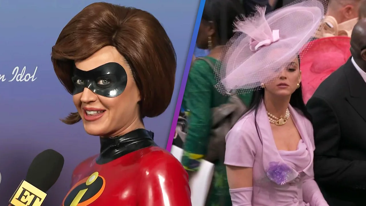 Featured image for Katy Perry Embraces Viral Moment of Seat Struggle at Coronation.