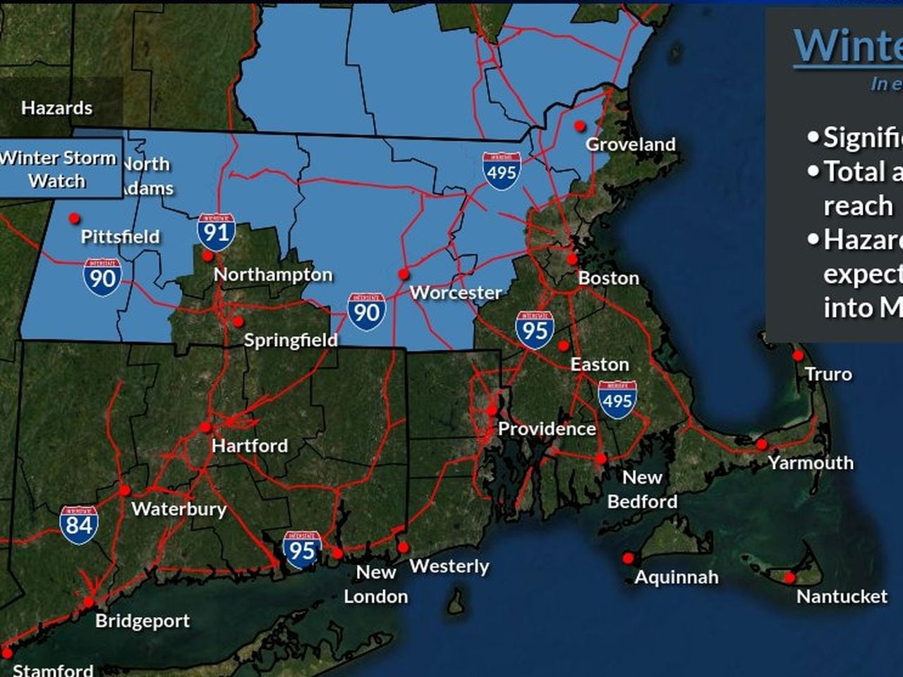 "Massachusetts Braces for Up to 10 Inches of Snow in Weekend Winter Storm"