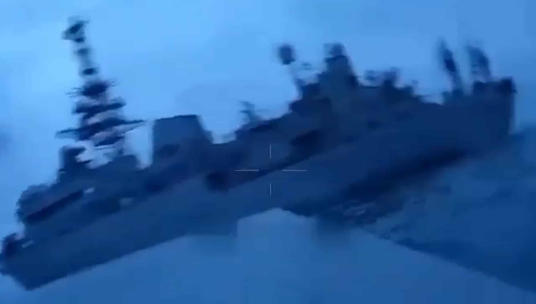 Featured image for Ukrainian USV Strikes Russian Intelligence Vessel.