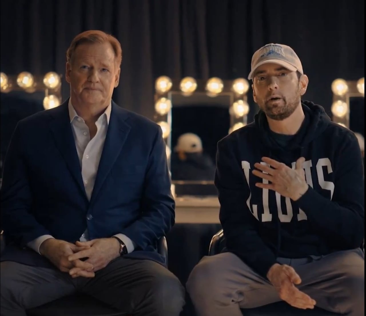 Featured image for "Eminem Criticizes Roger Goodell's Use of Detroit Nickname in NFL Draft Promo"