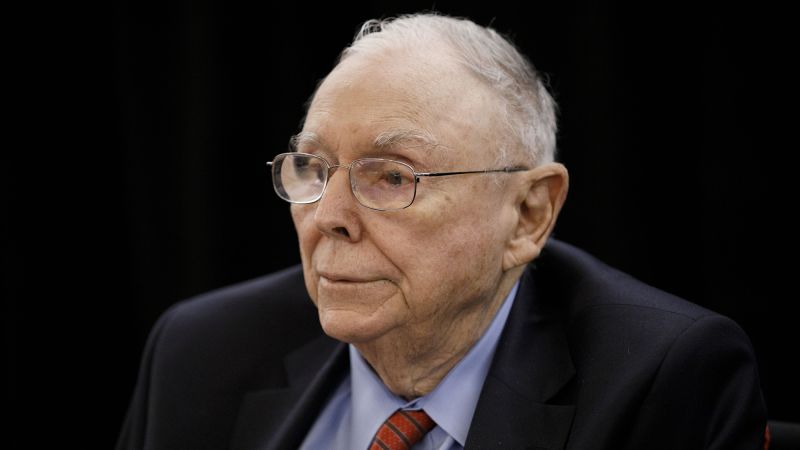 Charlie Munger, Warren Buffett's Right-Hand Man, Passes Away at 99