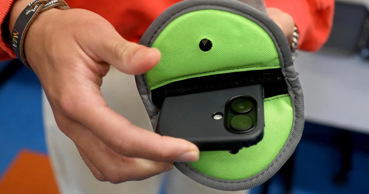 Featured image for Schools adopt Yondr's magnetic pouches to enforce cellphone bans