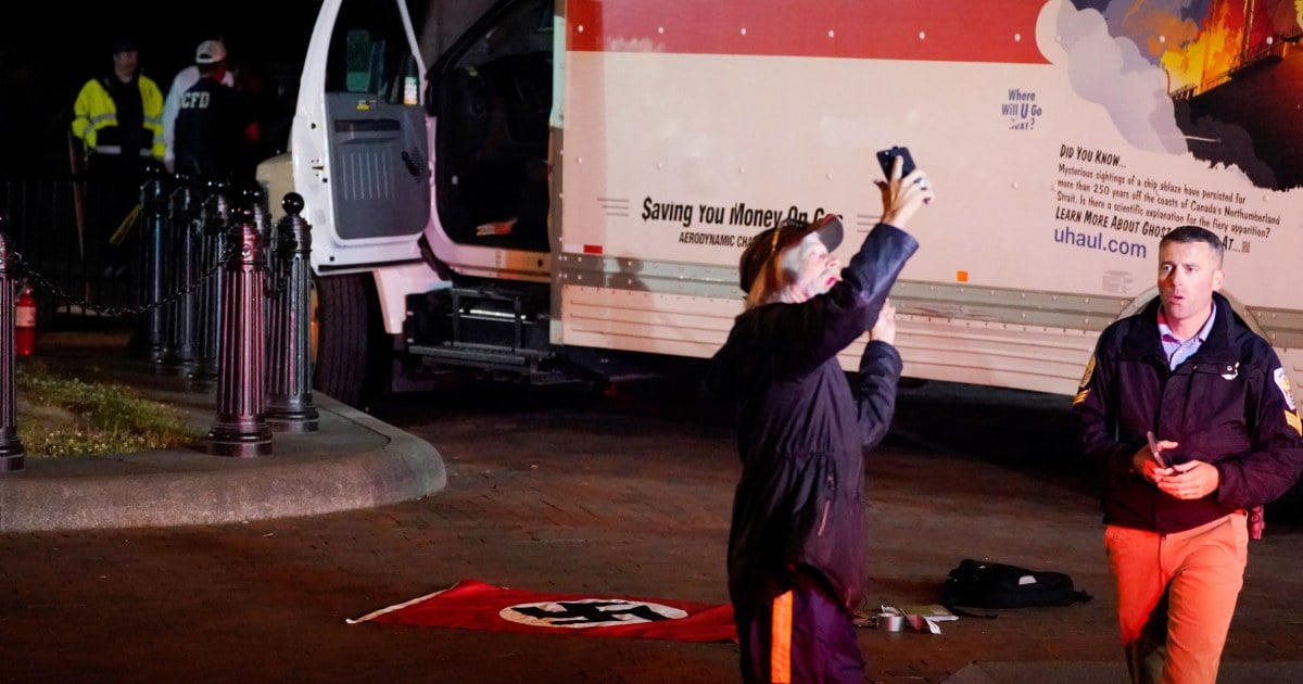 Featured image for Truck driver detained after crashing into security barriers near White House