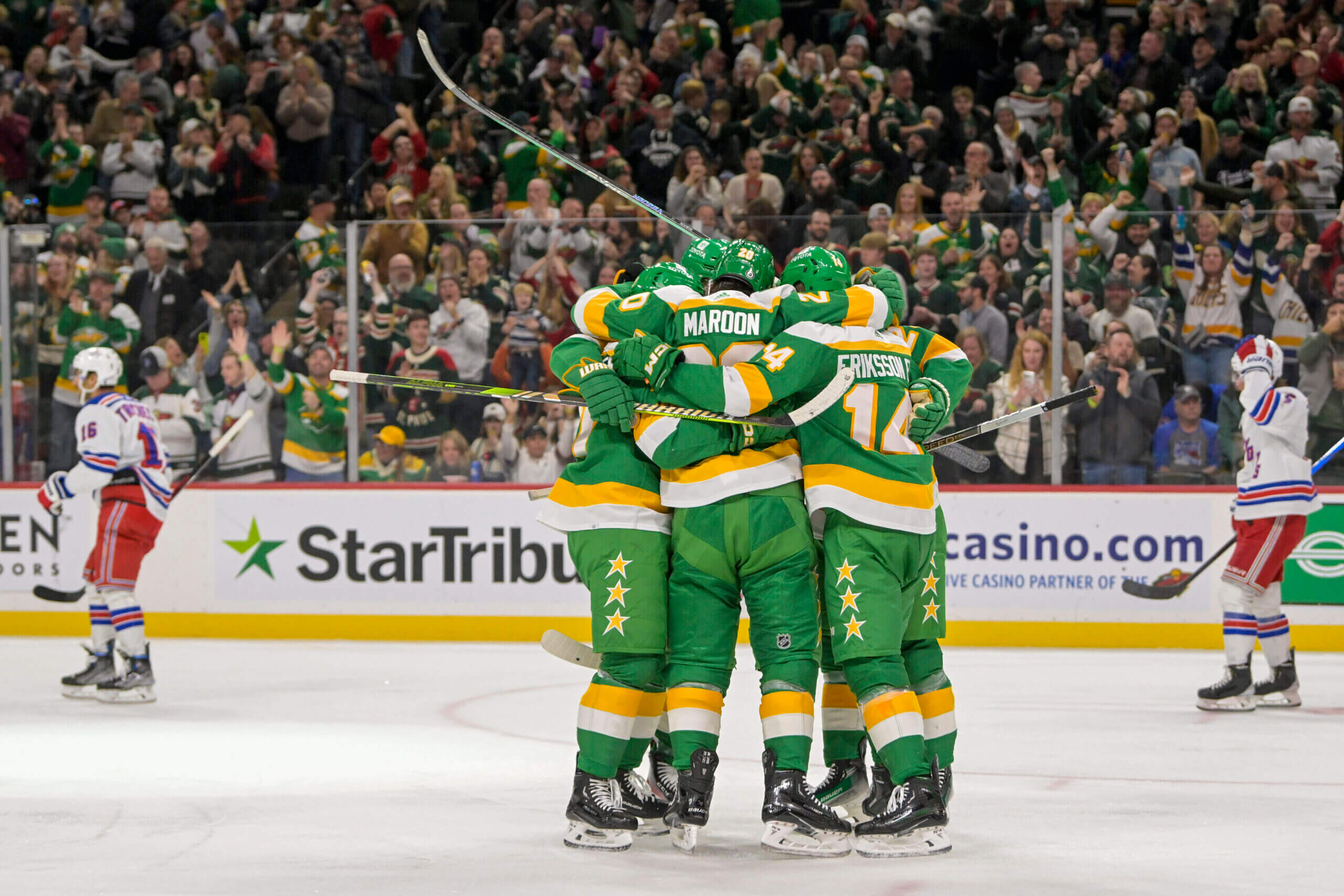 Featured image for Wild's Faber Shines, Kaprizov Bounces Back in Shootout Win over Rangers