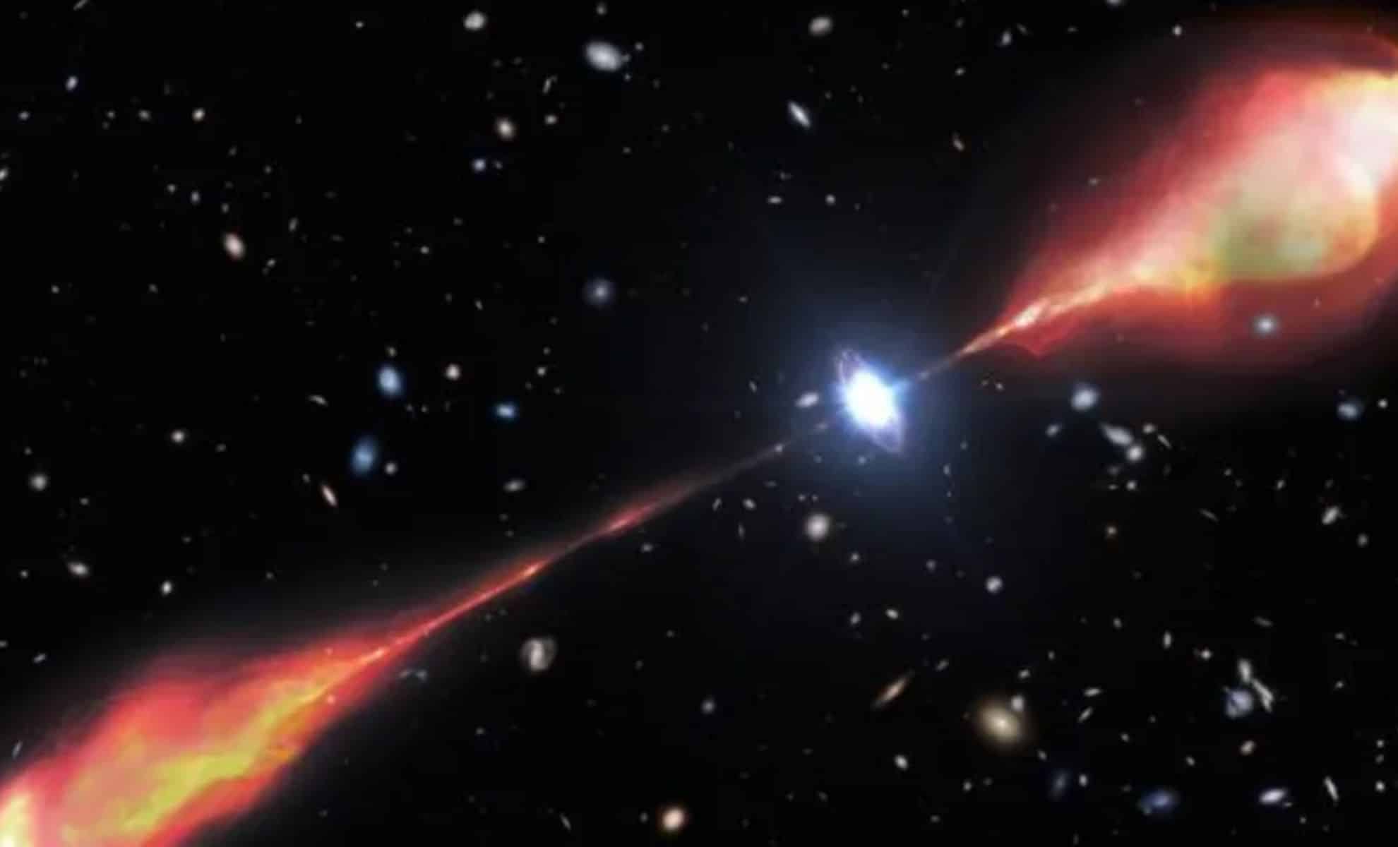 Largest Black Hole Jet Discovered Is Thrice the Milky Way's Size