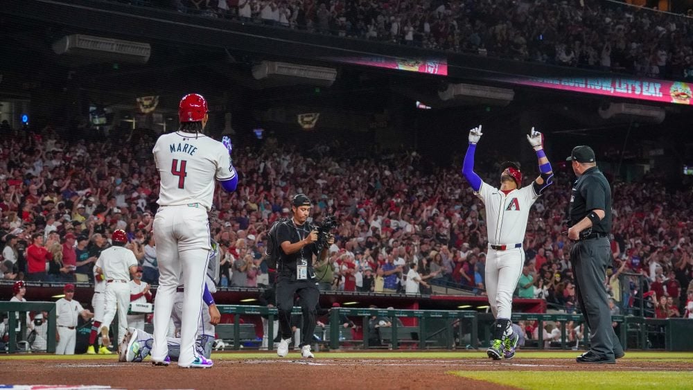 Featured image for "Diamondbacks' Historic 14-Run Inning Crushes Rockies on MLB Opening Day 2024"